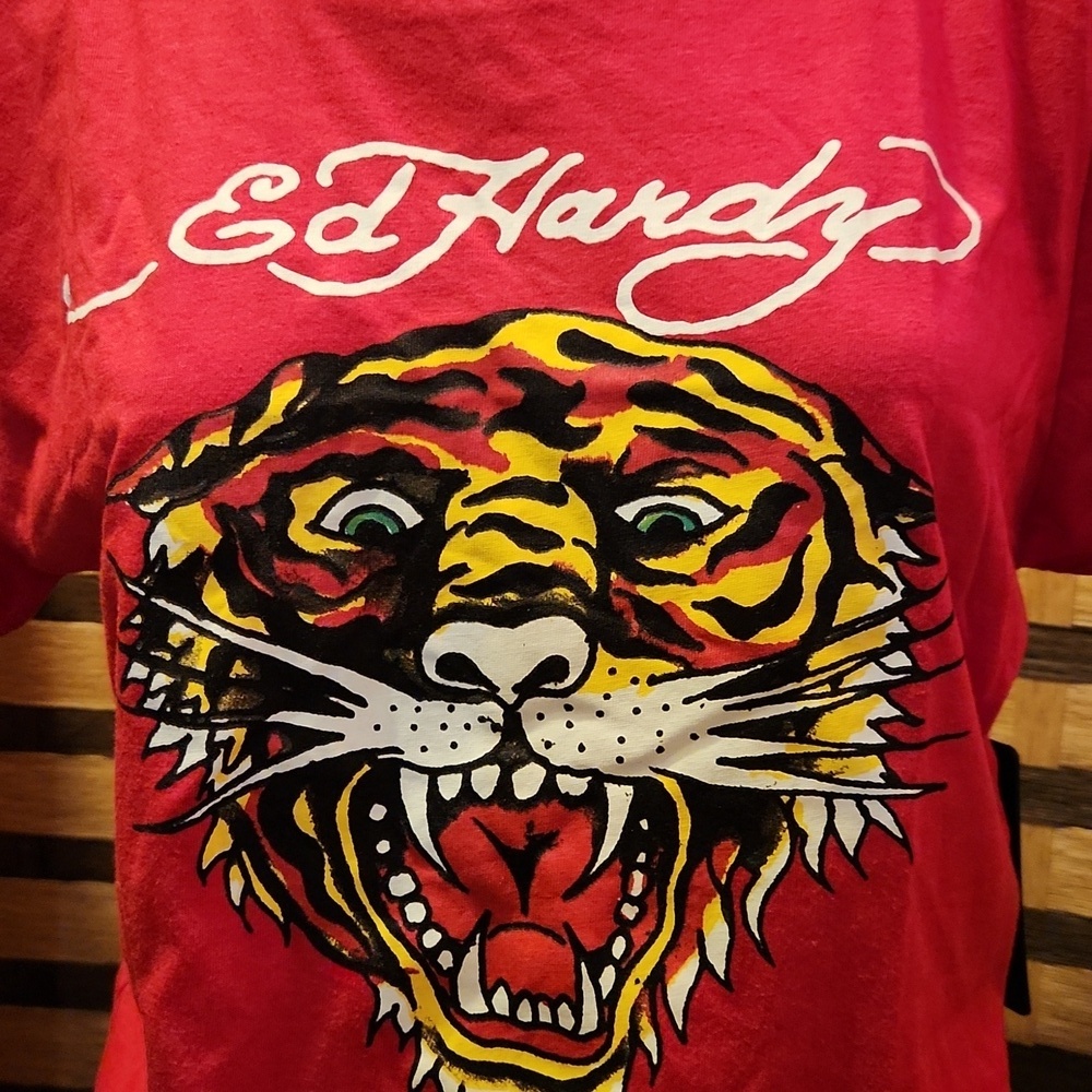 NWT! Ed hardy tiger tshirt
